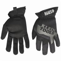 40206Klein® K2, Journeyman™ Breathable Reinforced Protective Gloves, M, Synthetic Leather Palm, Black