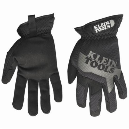40206Klein® K2, Journeyman™ Breathable Reinforced Protective Gloves, M, Synthetic Leather Palm, Black