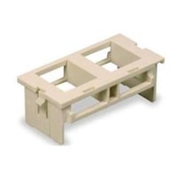 Wiremold® CM2-U2KEYA Dual Unloaded Keystone Module, 2A Opening, For Use With 5400 Series Raceway, Thermoplastic, Ivory