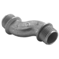 Bridgeport® 1525-DC Offset Conduit Nipple, 2 in, For Use With Rigid and IMC Conduit, Die Cast Zinc, Ball Burnished/Mirror Smooth