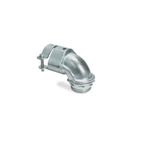 AC150O-Z/Gedney AC150 Type AC Squeeze Conduit Connector With Locknut, 1-1/2 in Trade, 1-3/4 to 2 in Cable Openings, For Use With Armored/FMC/Non-Metallic/Service Entrance Cable, Malleable Iron, Zinc Electroplated