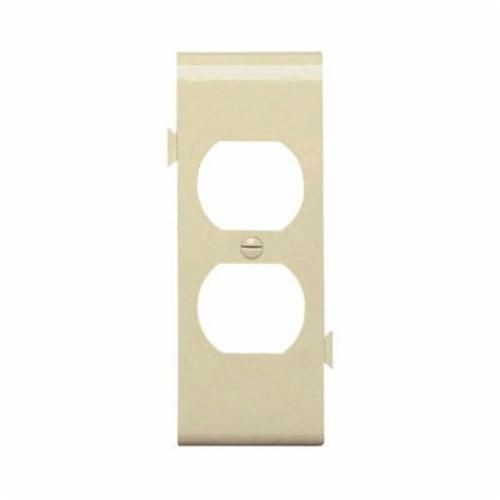 PJSC8-IPass & Seymour® PJSC8-I Semi-Jumbo Center Section Sectional Wallplate, 1 Gang, 5-1/2 in, Thermoplastic, Ivory