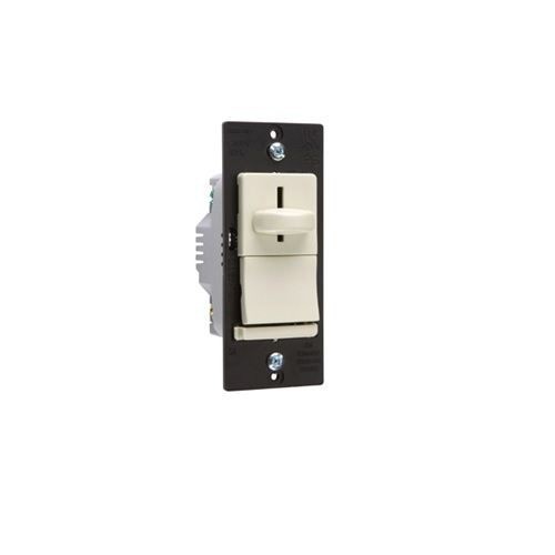 Pass & Seymour® LSSC5PI 1-Pole Bare Insulated Dimmer Fan Speed Control Switch, 120 VAC, 5 A, 3-Speed/Decorator Slide Operational Mode, Thermoplastic, Ivory