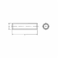 54508Color-Keyed® 54506 2-Way Standard Barrel Splice Connector, 4 AWG Copper Conductor, Die Code: 29, 1 in L, Copper