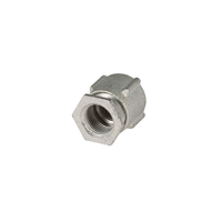 1510RACO® 1510 3-Piece Conduit Coupling, 2-1/2 in, For Use With IMC/Rigid Conduit, Steel, Electro-Plated Zinc