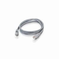 Quiktron® 570-100-010 Value Booted Patch Cord, Cat 5e, 24 AWG Solid Copper Conductor, Male RJ45 Connector, 10 ft L Cord, Gray
