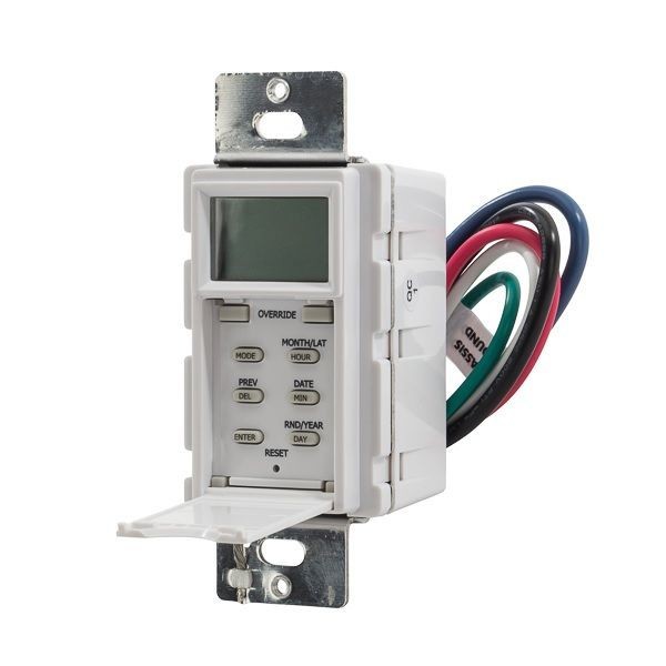 NSI Tork® SS721Z 3-Way Sunrise/Sunset Time Switch, 1 min to 7 days Setting, 120 to 277 VAC, 1/2 hp, SPST Contact, 1 Pole