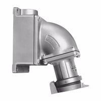 AREA6425Crouse-Hinds Arktite® AREA6424 Grounding Style 2 Heavy Duty Watertight Receptacle Assembly With Spring Door, 600 VAC/250 VDC, 60 A, 4 Poles, 3 Wires, Natural