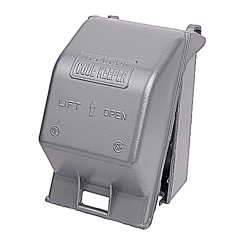 Data-Spec SheetRed Dot® Code Keeper® CKMUV Medium Universal Weatherproof While-In-Use Cover, 3-1/4 in D, Die Cast Aluminum