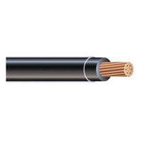 THHN6STRBKTHHN Wire, Stranded, 6 AWG, 1 Conductor, Copper, 600 Volts, Black