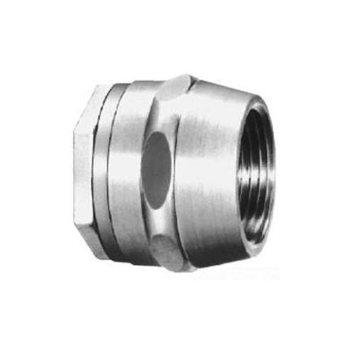 HUB10Crouse-Hinds HUB10 Space Saver Conduit Hub, 4 in, For Use With IMC/Rigid Conduit, Malleable Iron, Electro-Plated Zinc
