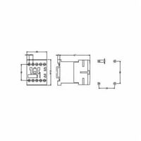 3RH1140-1AK60SIRIUS 3RH1140-1AK60 Contactor Control Relay, 4NO Contact, 110/120 VAC V Coil