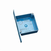 A521DECarlon® A52151D Non-Metallic Outlet Box, PVC, 20 cu-in Capacity, 2 Gangs, 7 Knockouts, 4 in H x 4 in W x 1-1/2 in D