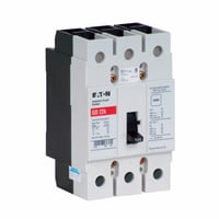 GD3100EATON GD3100 C Series Type GD Cable-In/Cable-Out Molded Case Circuit Breaker, 480 VAC/125/250 VDC, 100 A, 14/65 kA Interrupt, 3 Poles, Fixed Thermal/Fixed Magnetic/Non-Interchangeable Trip