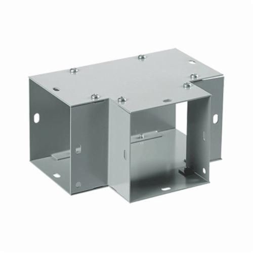 F66GTnVent HOFFMAN F44GT Flush Tee, 4 x 4 in, 90 deg Bend Angle, For Use With F40PF Type 1 Wireway Fitting, Steel, Gray