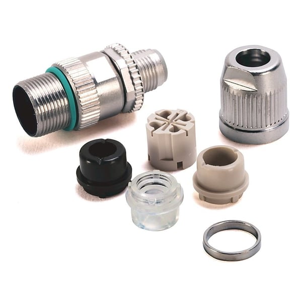 1585D-M4DC-SHAllen-Bradley 1585D-M4DC-SH M12 IDC Connector, 4-pin, Straight Male, Shielded