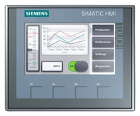 SIMATIC 6AV2123-2DB03-0AX0 KTP400 2nd Generation Basic Standard Operator Panel, 24 VDC, 4 in TFT Key/Touch Display, 4 Keys, PROFINET