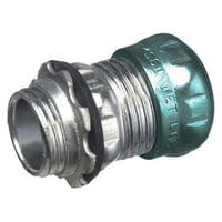 820RTArlington 820RT Concrete/Raintight Compression Connector, 1/2 in Trade, For Use With EMT Conduit, Steel