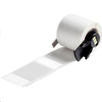 PTL-157-427Brady® PTL-157-427 BMP®71 TLS 2200® Colored Rectangular Self-Laminating Write-On Thermal Transfer Label, 2-1/2 in L x 1-1/2 in W, Colored Write-On Area Legend, Clear/White, B-427 Vinyl