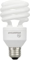 CF20EL/SPIRAL/827/26347Sylvania CF20EL/SPIRAL/827/26347 Compact Fluorescent Lamp With Integral 120 VAC Ballast, 20 W, Medium CFL Lamp, T2 Full Half Spiral Shape, 1300 Lumens Lumens