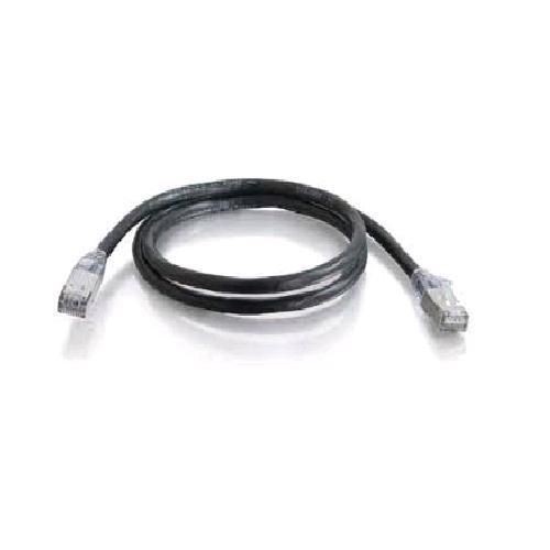 576-135-014Quiktron® 576-135-014 Value Booted Patch Cord, Cat 6, 24 AWG Solid Copper Conductor, Male RJ45 Connector, 14 ft L Cord, Black