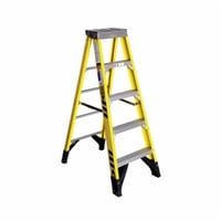 WERNER® 7305 7300 Type IAA Single Sided Step Ladder, 5 ft H Ladder, 375 lb Load, 4 Steps, Fiberglass