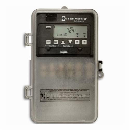 Intermatic® ET1125CPD82 ET1100 Electronic Timer Switch, 1 min to 23 hr 59 min Setting, 120/277 VAC, 1, 2 hp, 1NO/SPST Contact, 1 Poles
