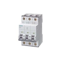 5SY6310-7Siemens Sentron™ 5SY6310-7 Miniature Supplementary Protector, 480 VAC, 10 A, 6 kA Interrupt, 3 Poles, Thermal/Magnetic Trip