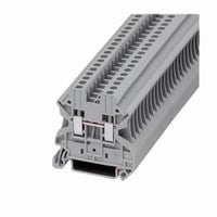 EATON XBUT25 IEC-XB 1-Level Terminal Block, 800/700/600 VAC, 20/22/28/32 A, 26 to 12 AWG Wire, DIN Rail Mount