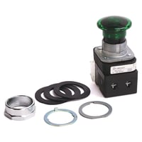 800T-QMH2GD1Allen-Bradley, 800T-QMH2GD1, 30.5mm Type 4/13 Mom. Contact PB-Illum., Green, Mushroom Hd, LED, 12-130V AC/DC, 1 NO