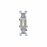 1453-2ELeviton® 1453-2E 3-Way Grounding AC Quiet Toggle Switch, 120 VAC, 15 A, 1/2, 2 hp Power Rating