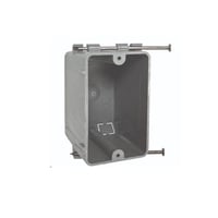 Hubbell® 7302RAC Non-Metallic/Rectangular Cable Box With Captive Nails, 2-3/4 in D, 1 Gangs, 18 cu-in