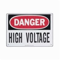 44-863IDEAL® 44-863 Self-Sticking Safety Sign, DANGER, 10 in H x 7 in W, Polyester, Self-Sticking Mount