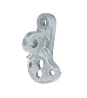 GEP6HUBBELL®, Pole Eye Plate, Ductile Iron, 6-5/8 Inch, 4-1/8 Inch, 15/Pack, Hot Dip Galvanized