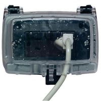 Intermatic® WP1010HC Heavy Duty Non-Metallic Weatherproof While-In-Use Cover, 4-1/4 in L x 5 in W x 3-1/8 in D, Receptacle Cover, Polycarbonate