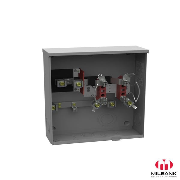 Data-Spec SheetMilbank® U1980-O-KK Ring Less Meter Socket, 600 VAC, 200 A, 1 Phase, NEMA 3R Enclosure