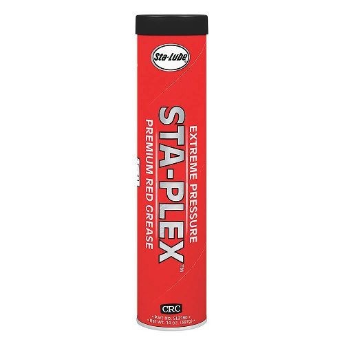 Sta-Lube® SL3190 Sta-Plex™ Extreme Pressure Non-Flammable Premium Grease, 14 oz Cartridge, Semi-Solid to Solid Grease, Red, -20 to 325 deg F