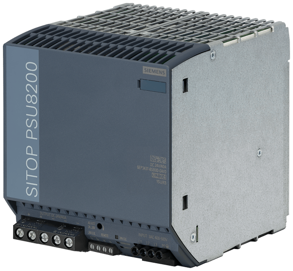 6EP34378SB000AY0Siemens SITOP 6EP34378SB000AY0 PSU8200 Stabilized Power Supply Module, 400 to 500 VAC Input, 24 VDC Output, 1.7 to 2.1 A Input, 40 A Output