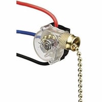 IDEAL® 774037 3-Speed 3-Wire Circuit Pull Chain Switch, 125/250 VAC, 6/3 A, SPTT/4-Position
