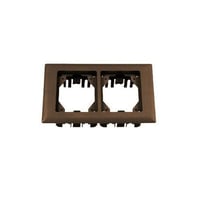 PREMISE WIRING PFBRFBR2 2-Gang Rectangular Standard Carpet Flange, 6 in L x 8.13 in W, For Use With Flush Floor Box, PVC