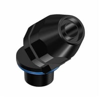 T&B® Plastic Bullet® LT450P Flexible Conduit Connector, 1/2 in Trade, 45 deg, Thermoplastic