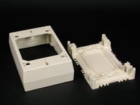 Data-Spec SheetWiremold® 2347 1-Gang Non-Metallic Straight Device Box, 4-3/4 in L x 3 in W x 1-3/8 in H, PVC, Ivory