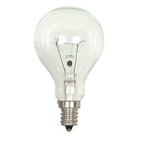 SATCO® S4160 Dimmable General Service Incandescent Lamp, 40 W, E12 Candelabra Incandescent Lamp, A15 Shape, 420 Lumens Initial
