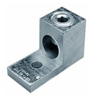 Penn-Union™ LA 6 LA Series Solderless Lug, 14 to 6 AWG Aluminum Conductor, 17/64 in Stud, 1 Bolt Holes, Aluminum