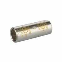 SC-250NSI SC-250 Dual Rated Compression Splice, 250 kcmil Conductor, 2 in L, Short Barrel, Copper, Yellow