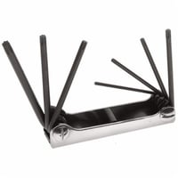 70586Klein® Torx® 70586 Key Set, 7 Pieces, Alloy Steel, Polished Chrome/Nickel Plated