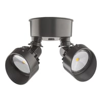 OLF 2RH 40K 120 MO DDB M6Lithonia Lighting® OLF 2RH 40K 120 MO DDB M6 Power Pack 2-Head Floodlight, LED Lamp, 25 W Fixture, 120 V, Die Cast Aluminum Housing