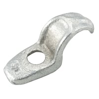 1304RACO® 1304 1-Hole 1-Piece Conduit Strap, 1 in, For Use With Rigid/IMC Conduit, Malleable Iron, Electro-Plated Zinc