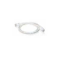 Quiktron® 570-125-007 Value Booted Patch Cord, Cat 5e, 24 AWG Solid Copper Conductor, Male RJ45 Connector, 7 ft L Cord, White