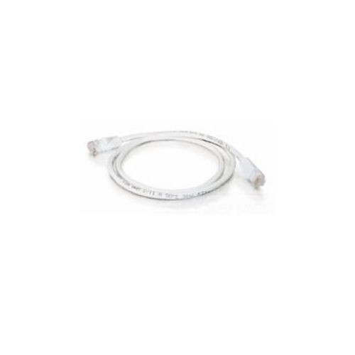 Quiktron® 570-125-007 Value Booted Patch Cord, Cat 5e, 24 AWG Solid Copper Conductor, Male RJ45 Connector, 7 ft L Cord, White